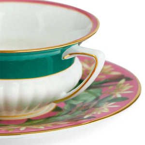 
                  
                    Load image into Gallery viewer, Pink Lotus Teacup &amp;amp; Saucer
                  
                