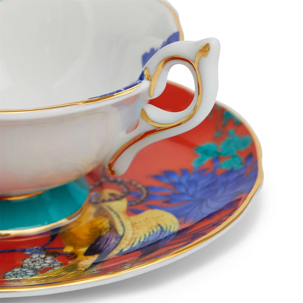 
                  
                    Load image into Gallery viewer, Golden Parrot Teacup &amp;amp; Saucer
                  
                