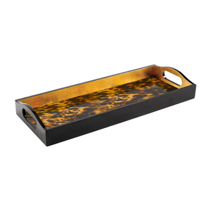 
                  
                    Load image into Gallery viewer, Tortoiseshell Lacquer Bar Tray
                  
                