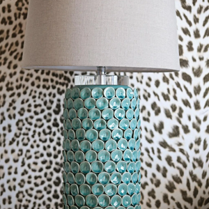 
                  
                    Load image into Gallery viewer, Celadon Ceramic Table Lamp
                  
                