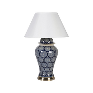 
                  
                    Load image into Gallery viewer, Patterned Temple Jar Table Lamp
                  
                