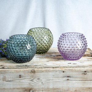 
                  
                    Load image into Gallery viewer, Hobnail Globe Vase
                  
                