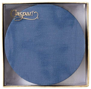 
                  
                    Load image into Gallery viewer, Classic Canvas Felt-Backed Coasters in Navy 8pcs
                  
                