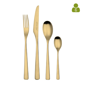 
                  
                    Load image into Gallery viewer, Tilia Cutlery Set Gold Satin
                  
                