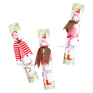 
                  
                    Load image into Gallery viewer, Christmas Flamingos Crackers - 8 Per Box
                  
                